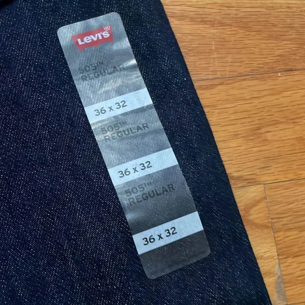 Levi's 505 Regular Jeans Dark Wash‎ Size W36 L32